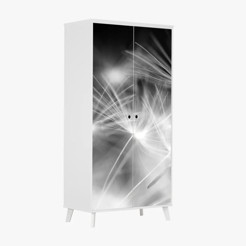 Naklejka na szafę luksusowa abstrakcja alkoholowa ze złotymi żyłkami – Wallissimo®