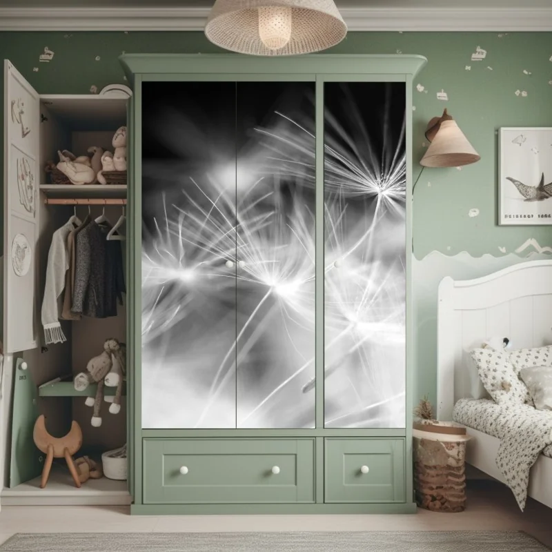 Naklejka na szafę luksusowa abstrakcja alkoholowa ze złotymi żyłkami – Wallissimo®