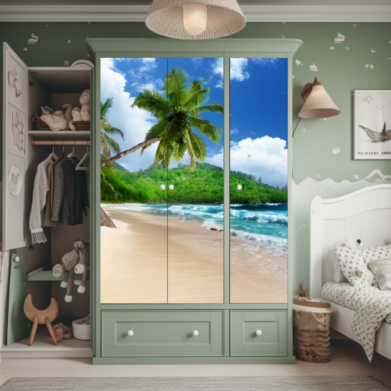 Naklejka na szafę Sanphet Prasat pałac nad jeziorem – Wallissimo®