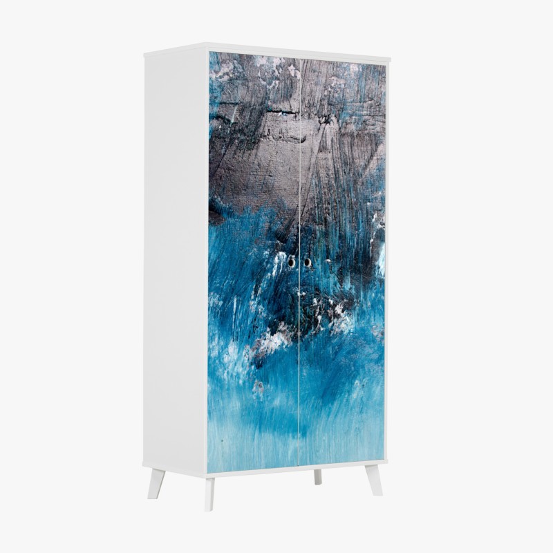 Naklejka na szafę mchowa leśna ścieżka – Wallissimo®