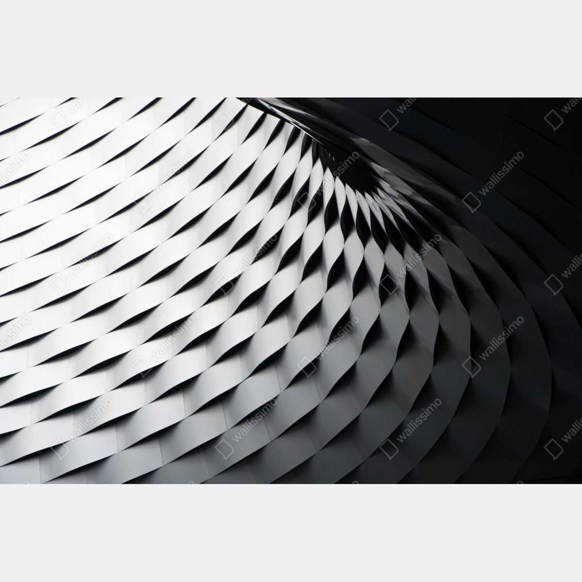 Naklejka na szafę monochromatyczny geometryczny wzór z metalu – Wallissimo® Naklejka na szafę monochromatyczny geometryczny wzór z metalu – Wallissimo®