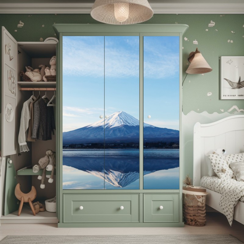 Naklejka na szafę tropikalna turkusowa zatoka panorama – Wallissimo®