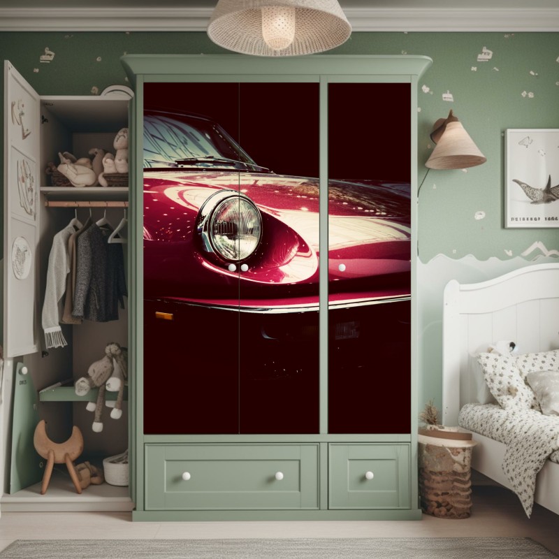 Naklejka na szafę tropikalna dżungla bujnych liści – Wallissimo®