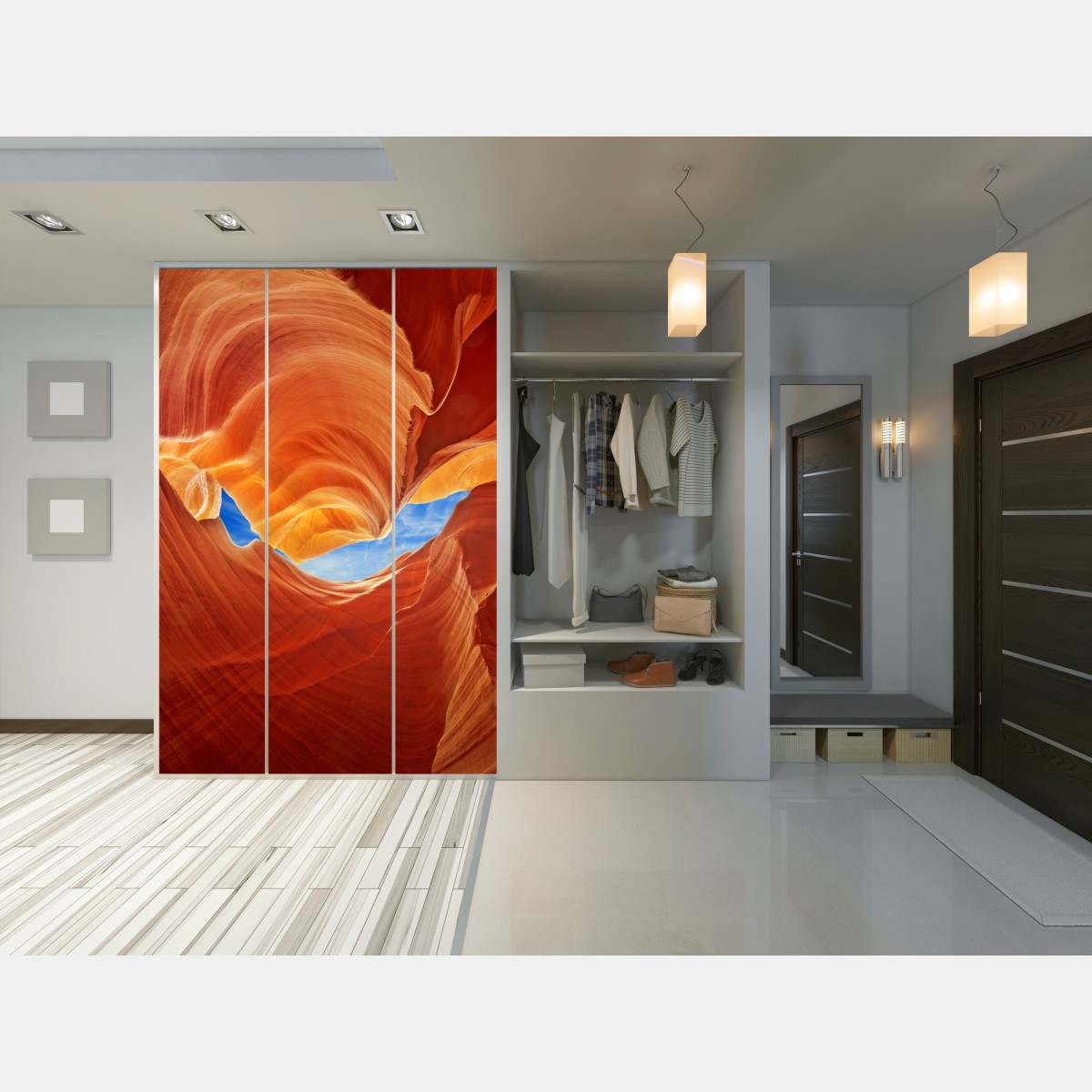 Naklejka na szafę Antelope Canyon wirujące piaskowcowe formy – Wallissimo® Naklejka na szafę Antelope Canyon wirujące piaskowcowe formy – Wallissimo®