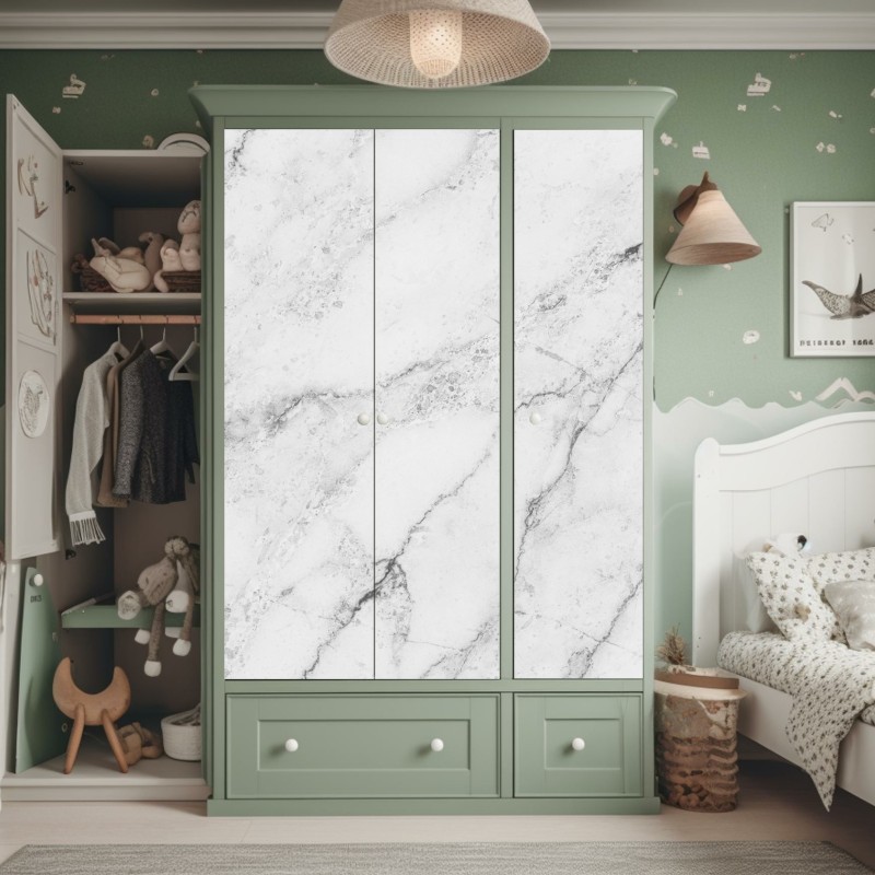 Naklejka na szafę poranna mgła nad jeziorem Pang Oung, Mae Hong Son – Wallissimo®