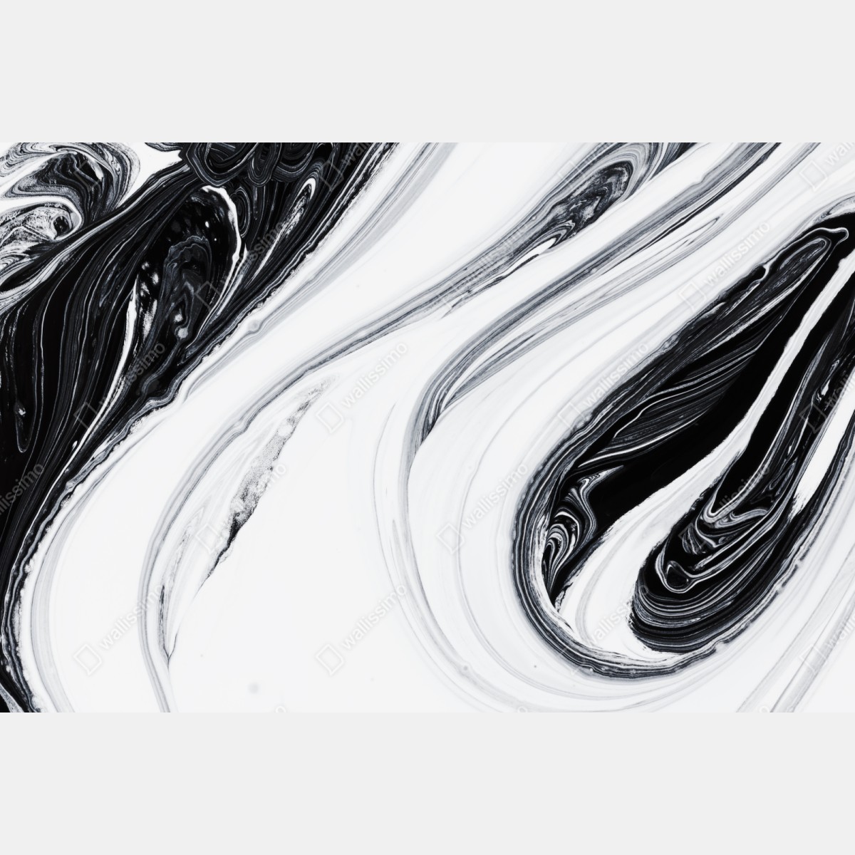 Naklejka na szafę monochromatyczne marmurowe wiry – Wallissimo® Naklejka na szafę monochromatyczne marmurowe wiry – Wallissimo®