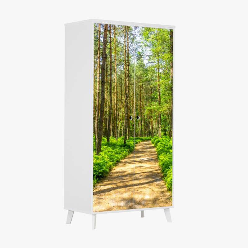 Naklejka na szafę delikatny dmuchawiec na ciemnym tle – Wallissimo®