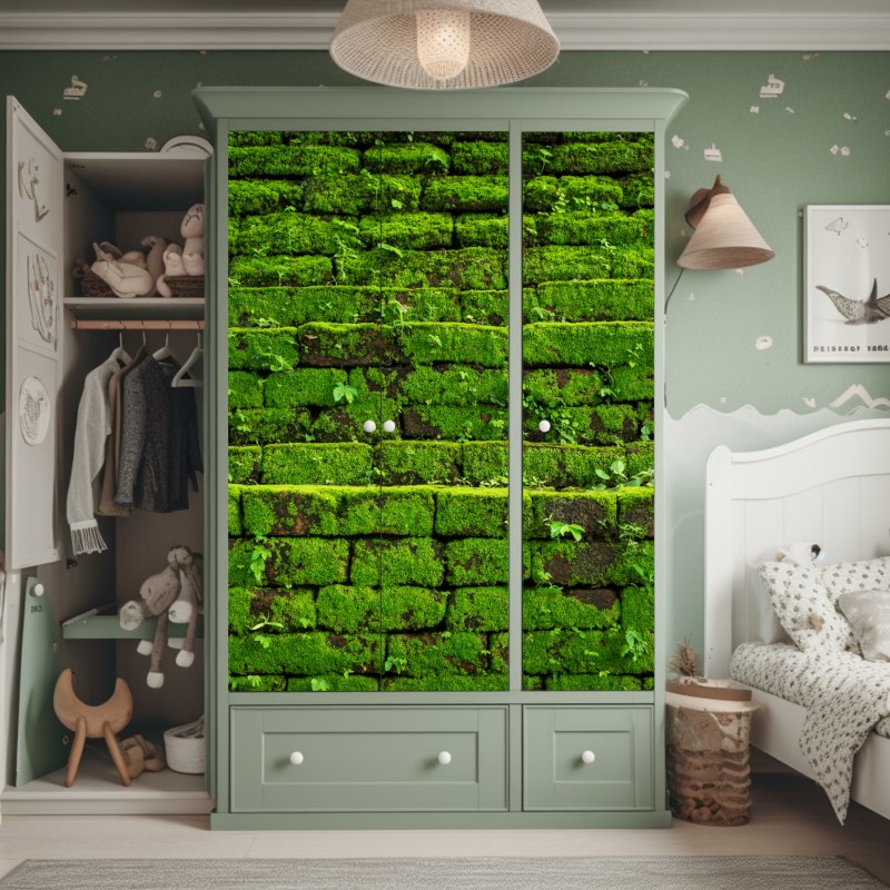 Naklejka na szafę złota jesienna łąka – Wallissimo®