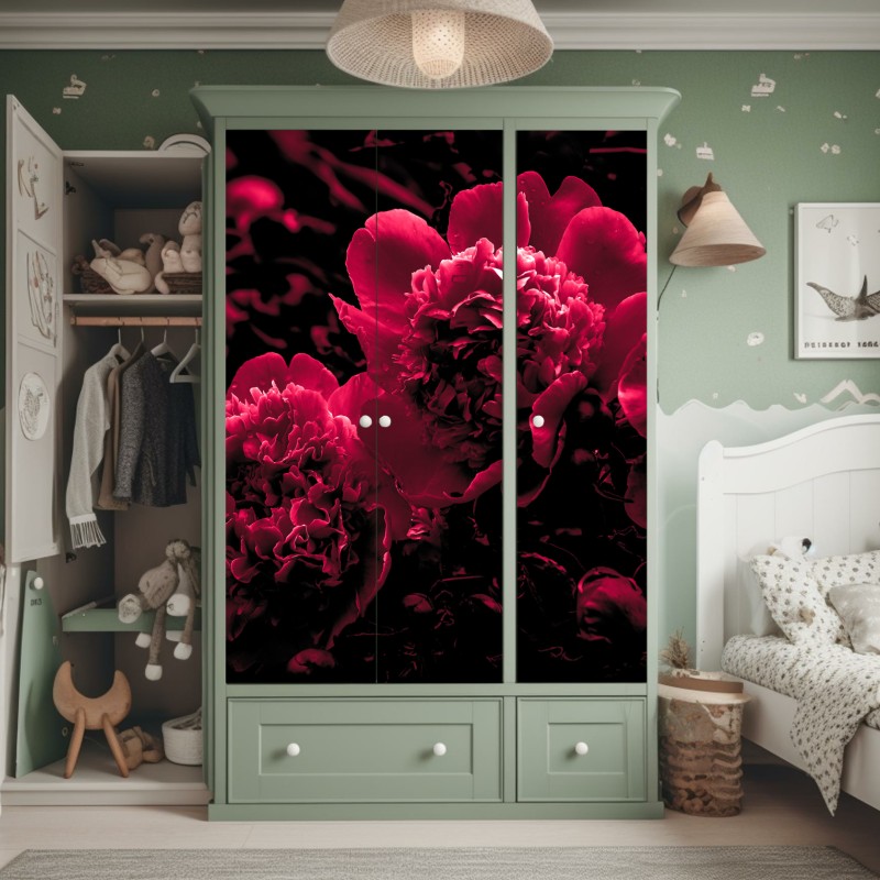 Naklejka na szafę pastelowy wzór muszelkowy – Wallissimo®