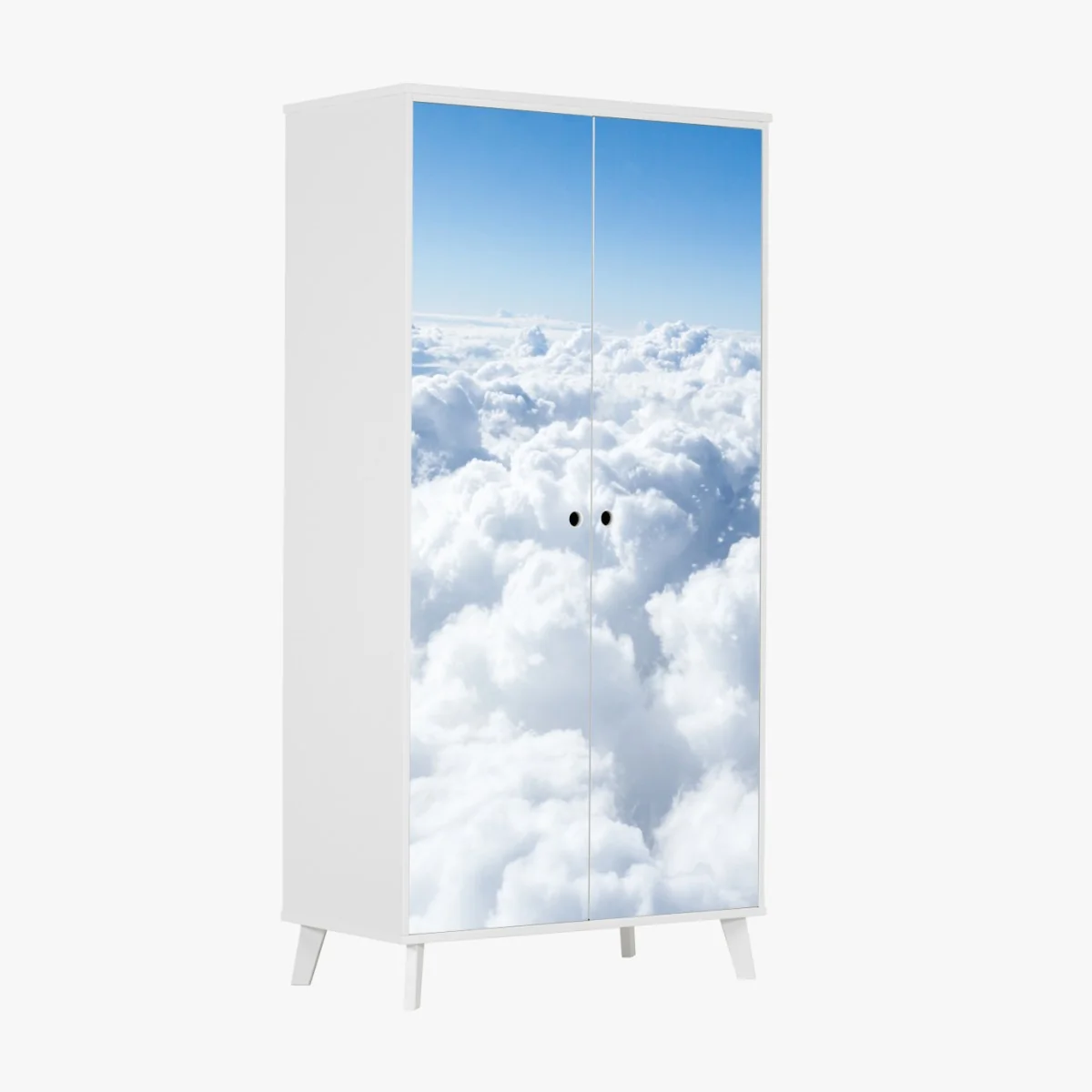 Naklejka na szafę spokojny pejzaż chmur – Wallissimo® Naklejka na szafę spokojny pejzaż chmur – Wallissimo®