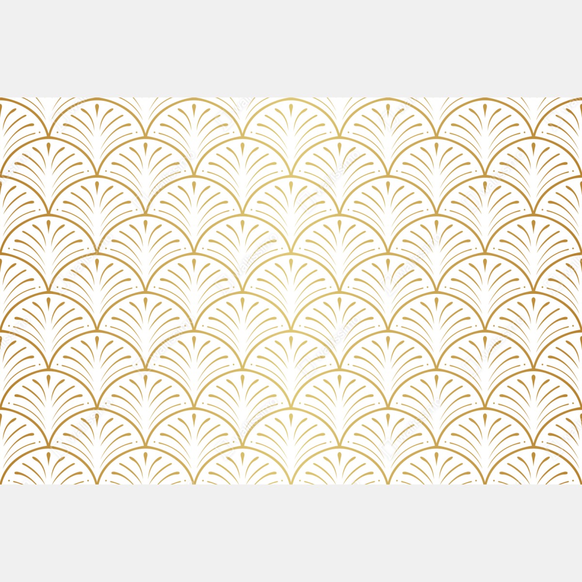 Naklejka na szafę złoty wzór art deco w stylu wachlarza – Wallissimo® Naklejka na szafę złoty wzór art deco w stylu wachlarza – Wallissimo®
