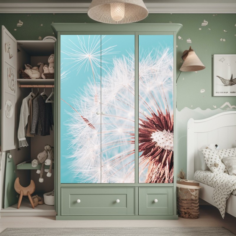 Naklejka na szafę ciemna faktura marmuru – Wallissimo®