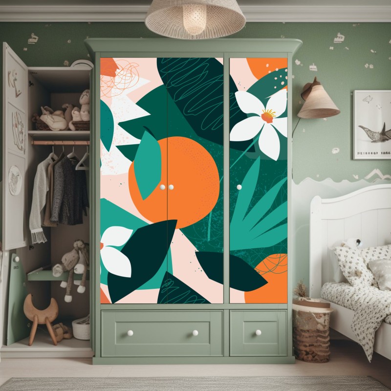 Naklejka na szafę latarnia morska na skalistym wybrzeżu – Wallissimo®