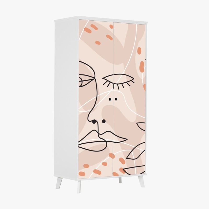 Naklejka na szafę złota jesienna łąka – Wallissimo®