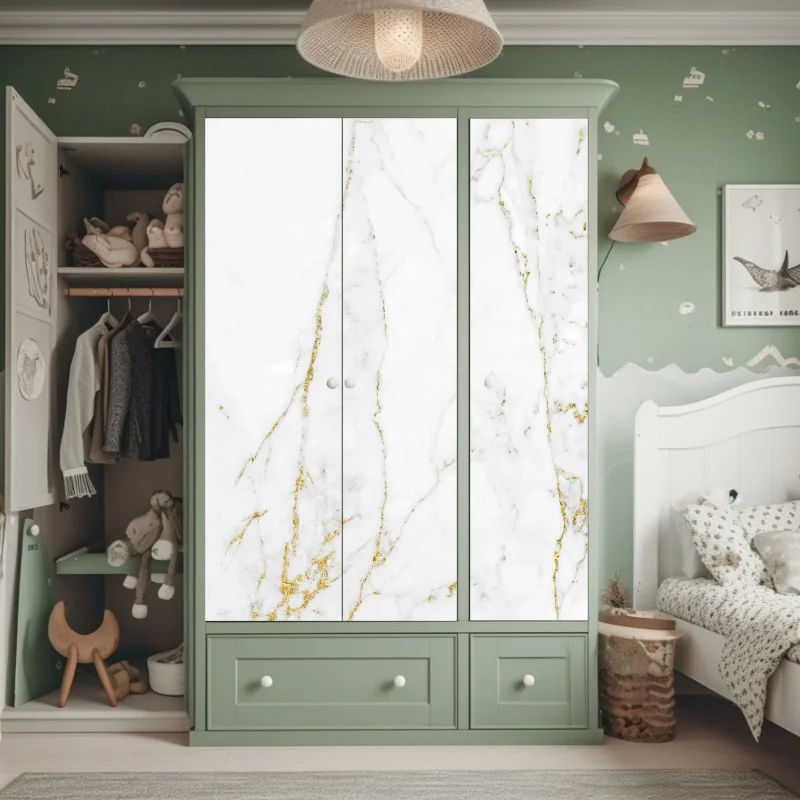 Naklejka na szafę delikatny dmuchawiec na ciemnym tle – Wallissimo®