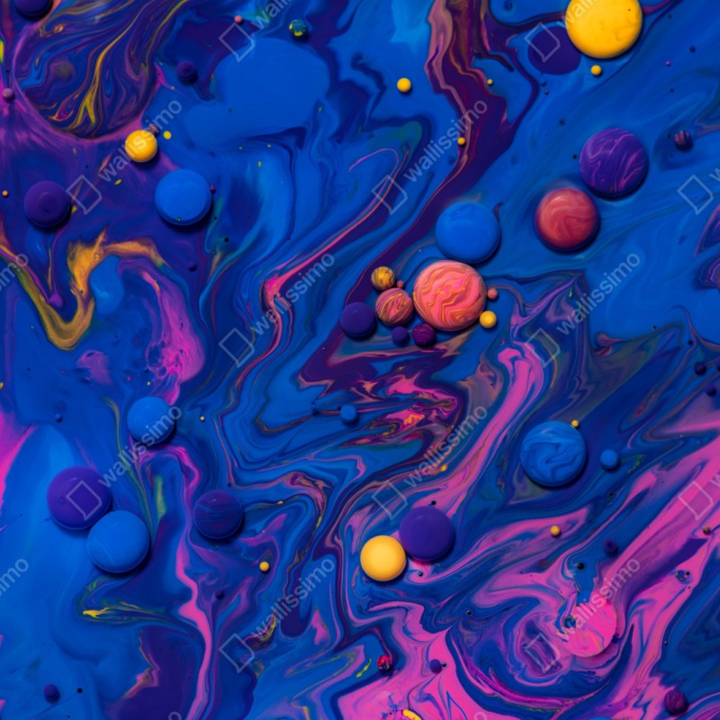 Naklejka na szafę żywe kosmiczne wiry farby – Wallissimo® Naklejka na szafę żywe kosmiczne wiry farby – Wallissimo®