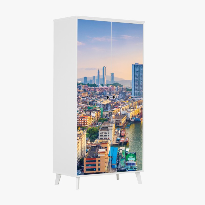 Naklejka na szafę ręcznie rysowany wzór róż – Wallissimo®