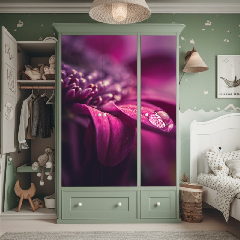 Naklejka na szafę mchowa leśna ścieżka – Wallissimo®