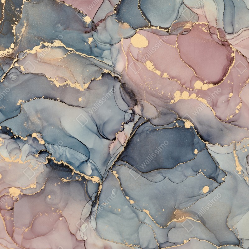 Naklejka na szafę delikatne pastelowe płynne marmury ze złotymi żyłkami – Wallissimo® Naklejka na szafę delikatne pastelowe płynne marmury ze złotymi żyłkami – Wallissimo®