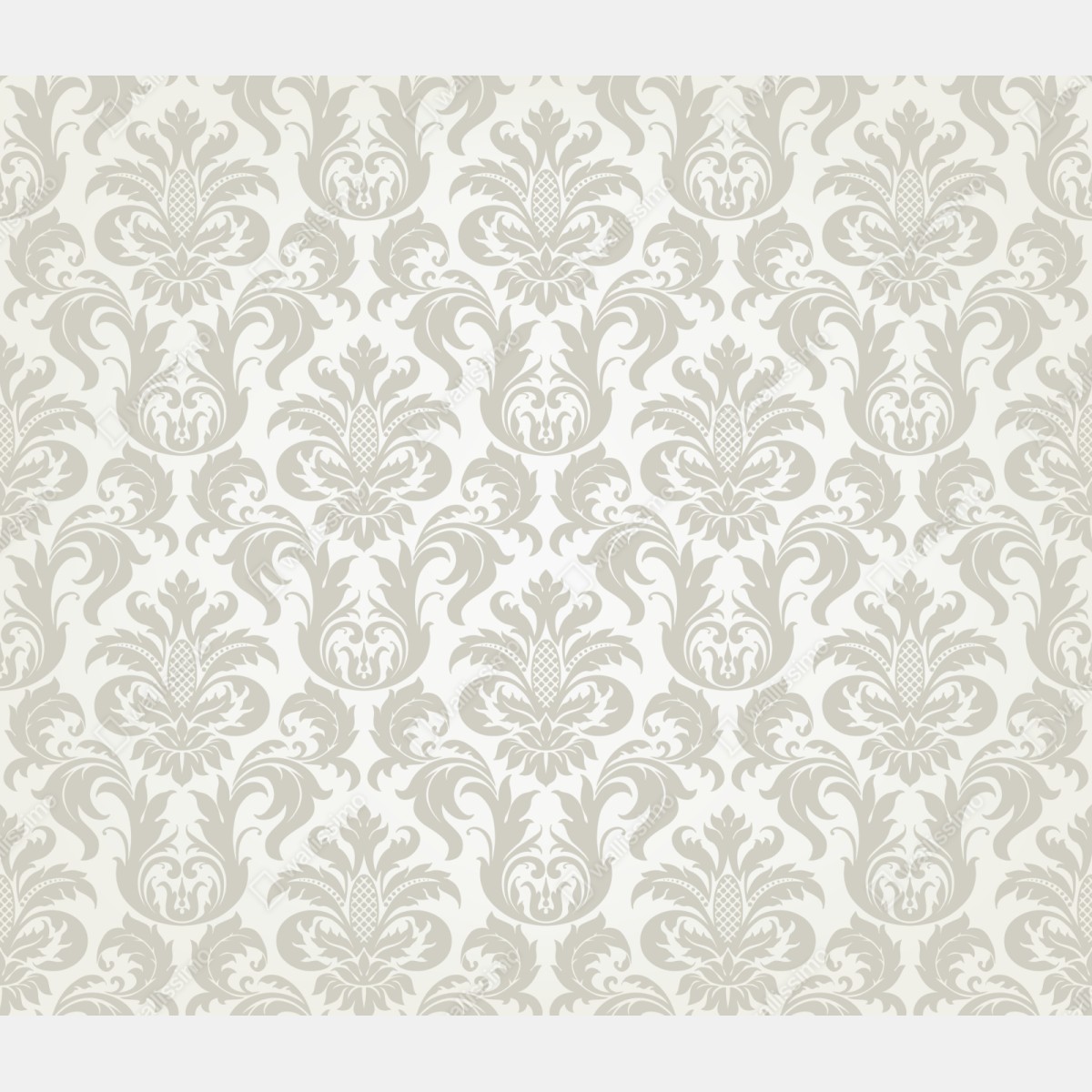 Naklejka na szafę elegancki beżowy wzór damask – Wallissimo® Naklejka na szafę elegancki beżowy wzór damask – Wallissimo®