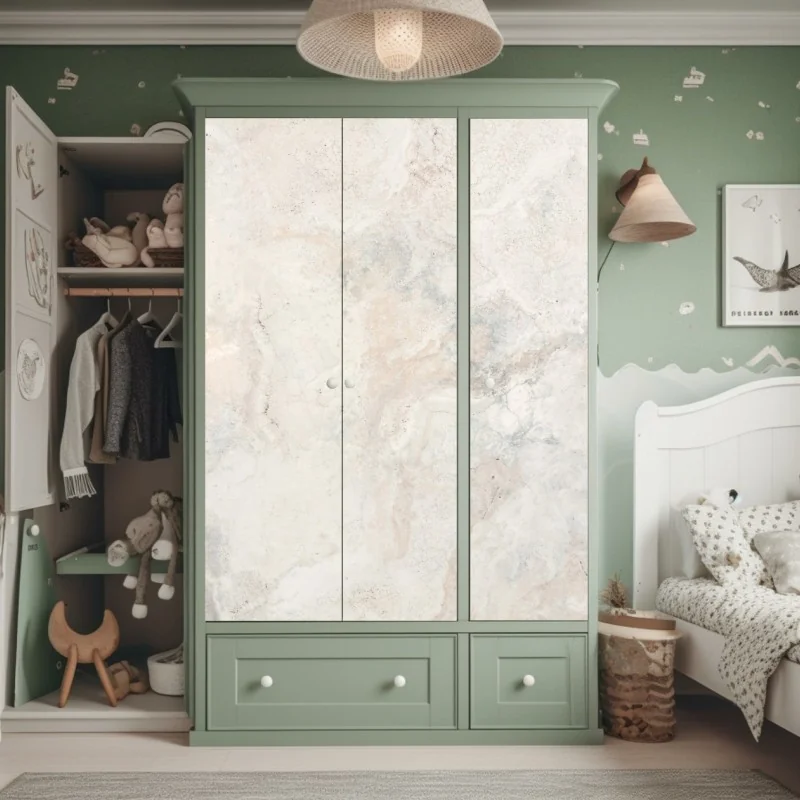 Naklejka na szafę poranna mgła nad jeziorem Pang Oung, Mae Hong Son – Wallissimo®