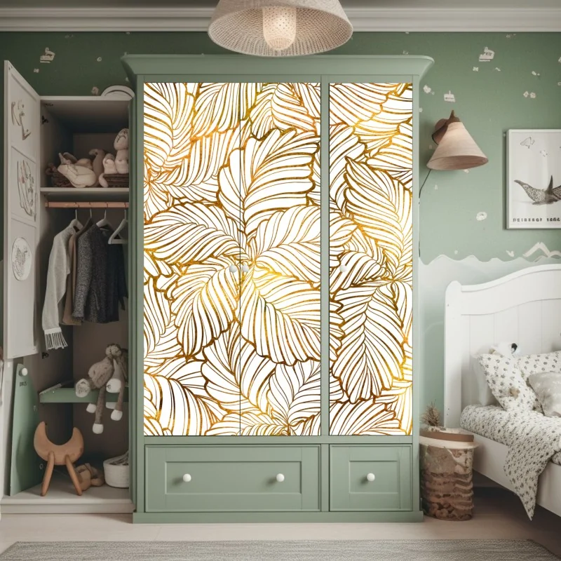 Naklejka na szafę mglista górska panorama – Wallissimo®