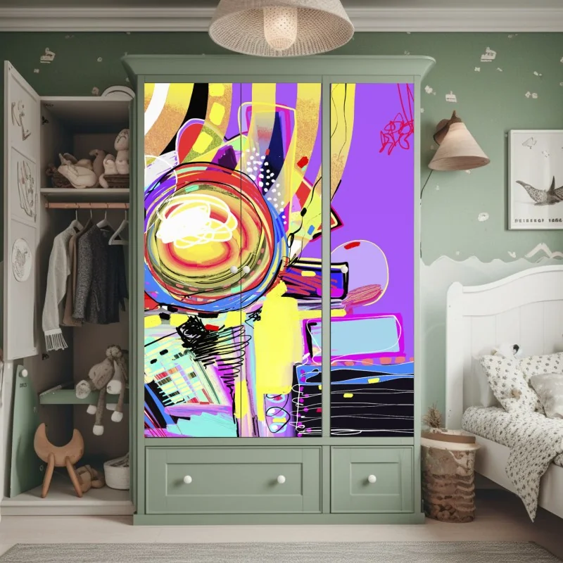 Naklejka na szafę spokojna sepiowa plaża – Wallissimo®