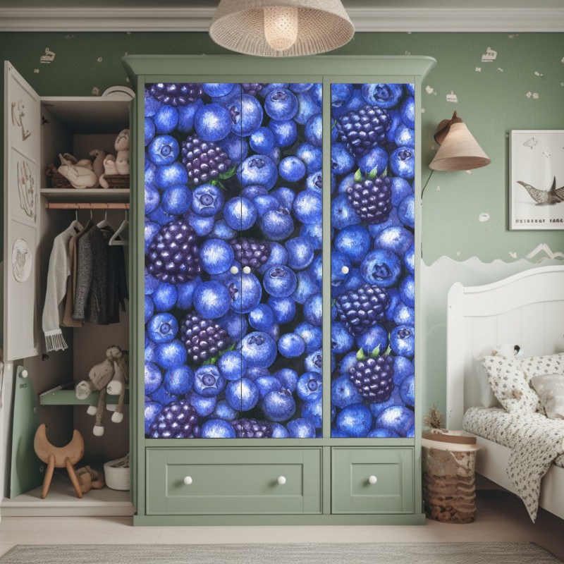 Naklejka na szafę biały marmur ze złotymi żyłkami – Wallissimo®