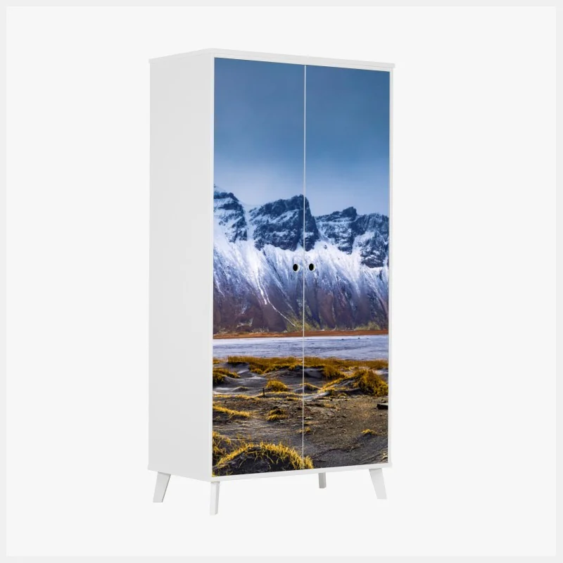 Naklejka na szafę panorama Vestrahorn na Stokksnes