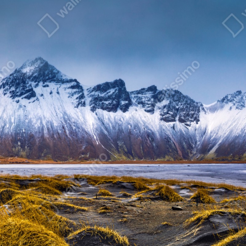 Naklejka na szafę panorama Vestrahorn na Stokksnes – Wallissimo® Naklejka na szafę panorama Vestrahorn na Stokksnes – Wallissimo®