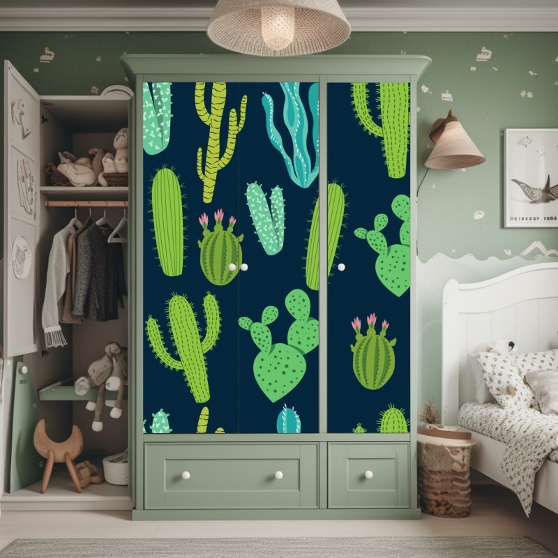 Naklejka na szafę złoty art deco łukowy wzór – Wallissimo®