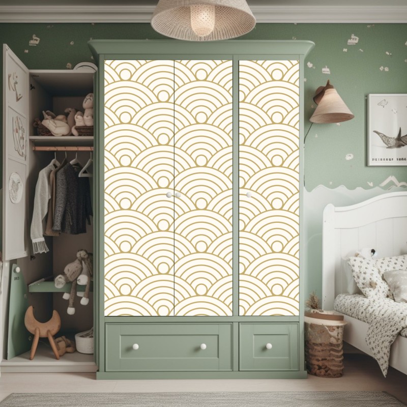 Naklejka na szafę tropikalna turkusowa zatoka panorama – Wallissimo®