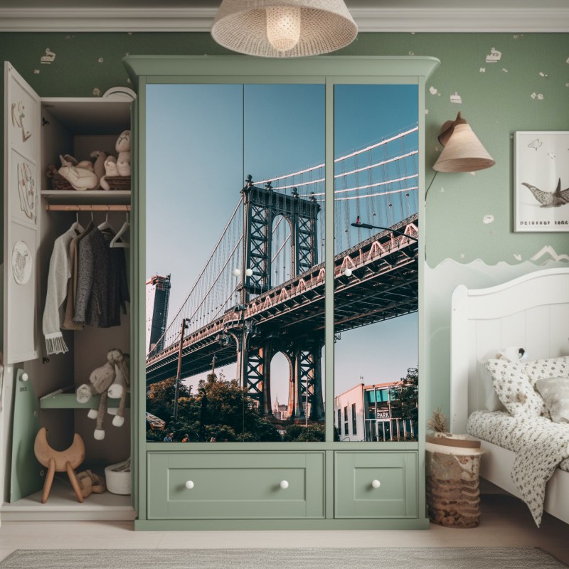 Naklejka na szafę tropikalna turkusowa zatoka panorama – Wallissimo®