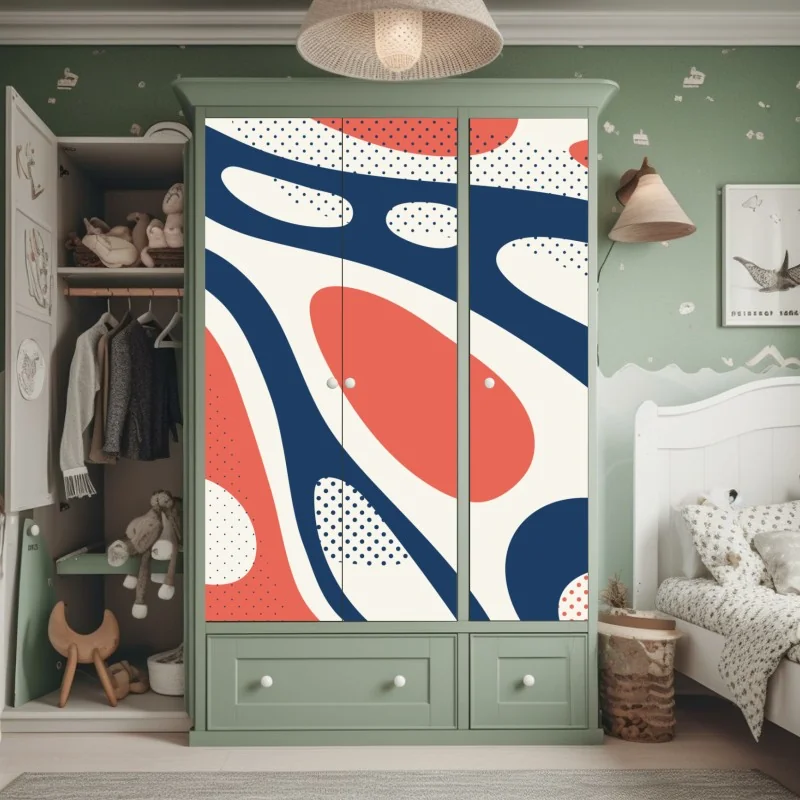 Naklejka na szafę latarnia morska na skalistym wybrzeżu – Wallissimo®