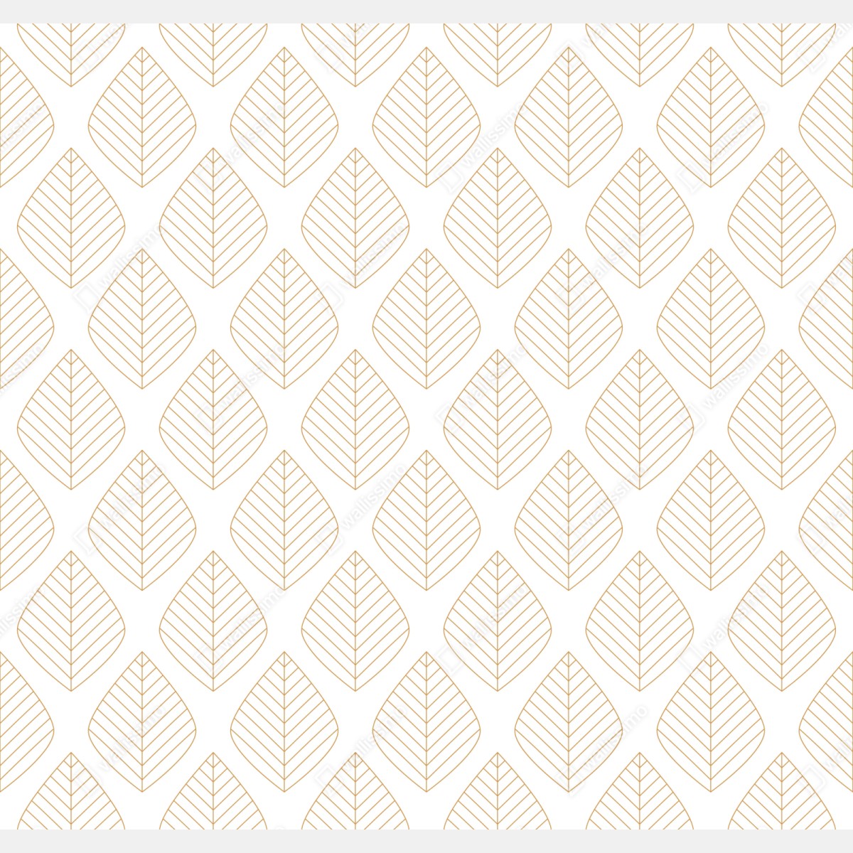 Naklejka na szafę elegancki złoty geometryczny wzór liści – Wallissimo® Naklejka na szafę elegancki złoty geometryczny wzór liści – Wallissimo®