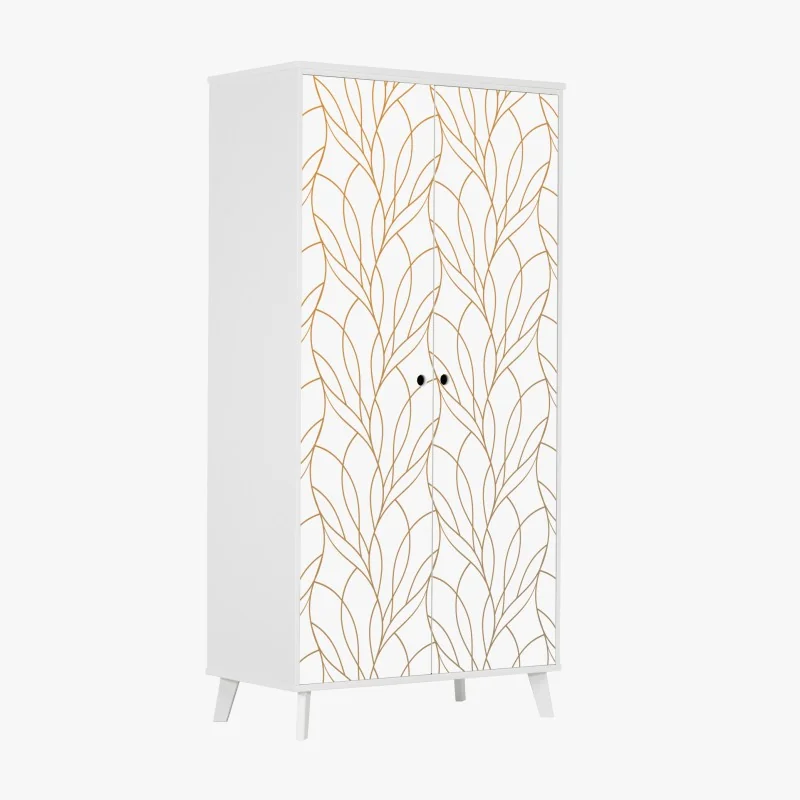 Naklejka na szafę pastelowy turkusowy wzór marokańskich płytek – Wallissimo®