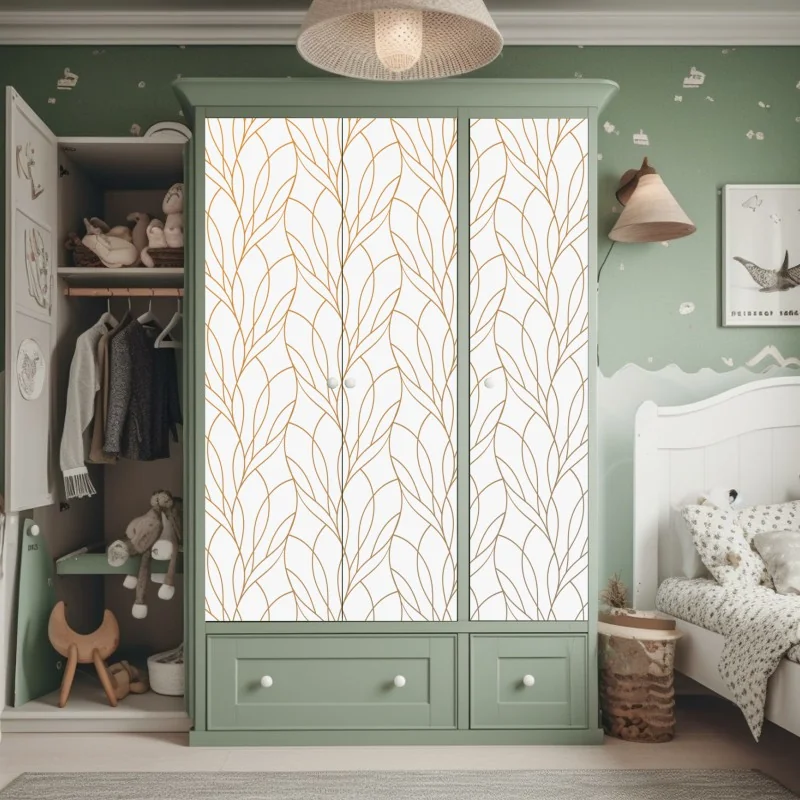 Naklejka na szafę pastelowy turkusowy wzór marokańskich płytek – Wallissimo®