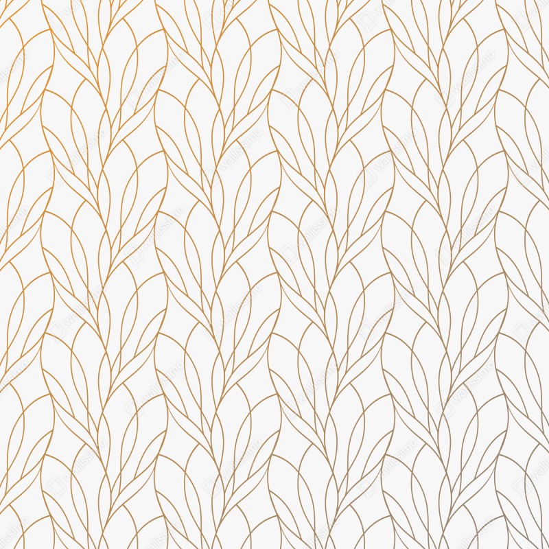 Naklejka na szafę złoty wzór liści na białym tle – Wallissimo® Naklejka na szafę złoty wzór liści na białym tle – Wallissimo®