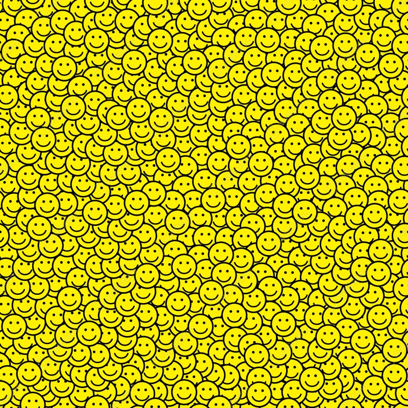 Naklejka na szafę wzór z uśmiechniętymi buźkami – Wallissimo® Naklejka na szafę wzór z uśmiechniętymi buźkami – Wallissimo®