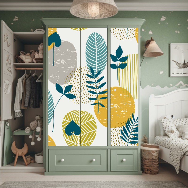 Naklejka na szafę różowa cukierkowa spirala – Wallissimo®