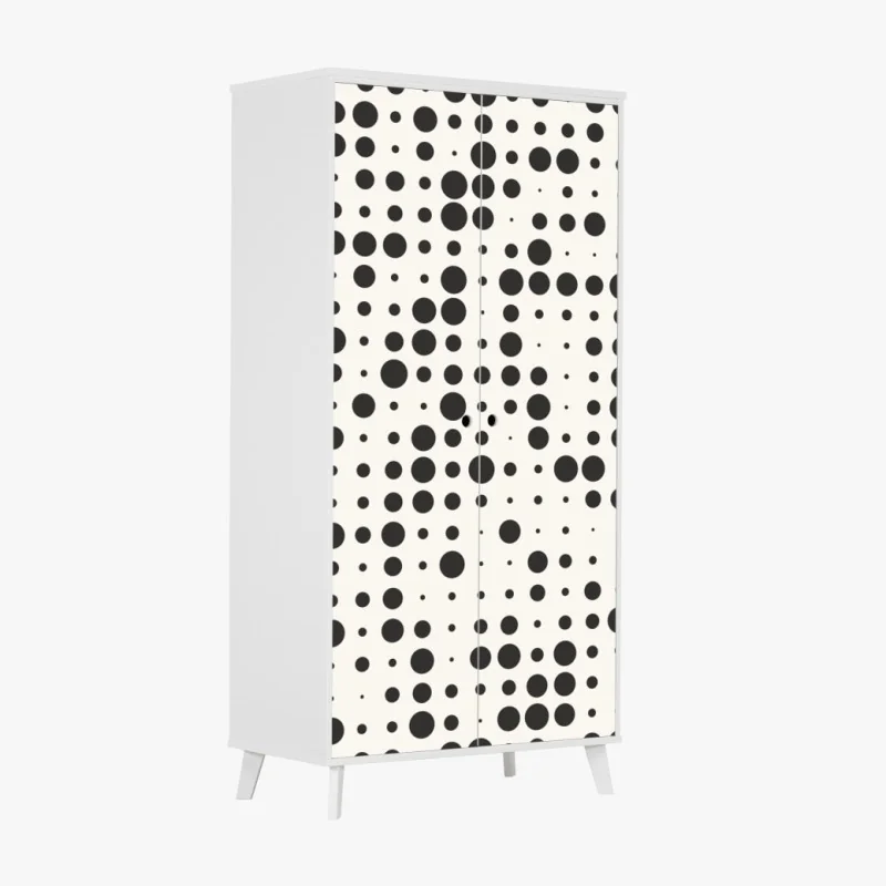 Naklejka na szafę żywa fioletowa kompozycja abstrakcyjna – Wallissimo®