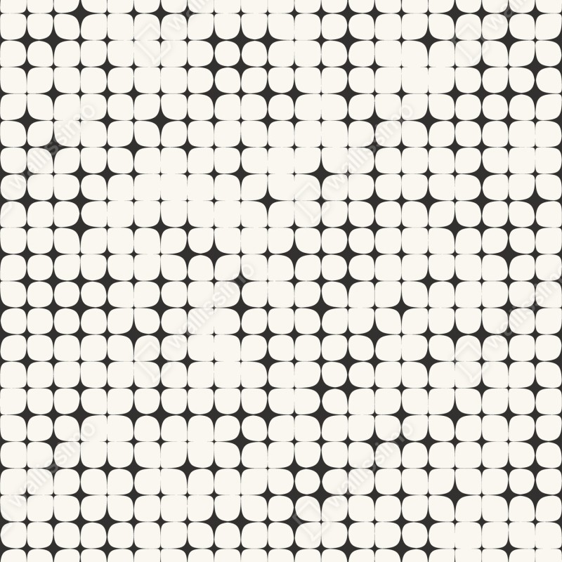 Naklejka na szafę monochromatyczny geometryczny wzór z kropkami – Wallissimo® Naklejka na szafę monochromatyczny geometryczny wzór z kropkami – Wallissimo®