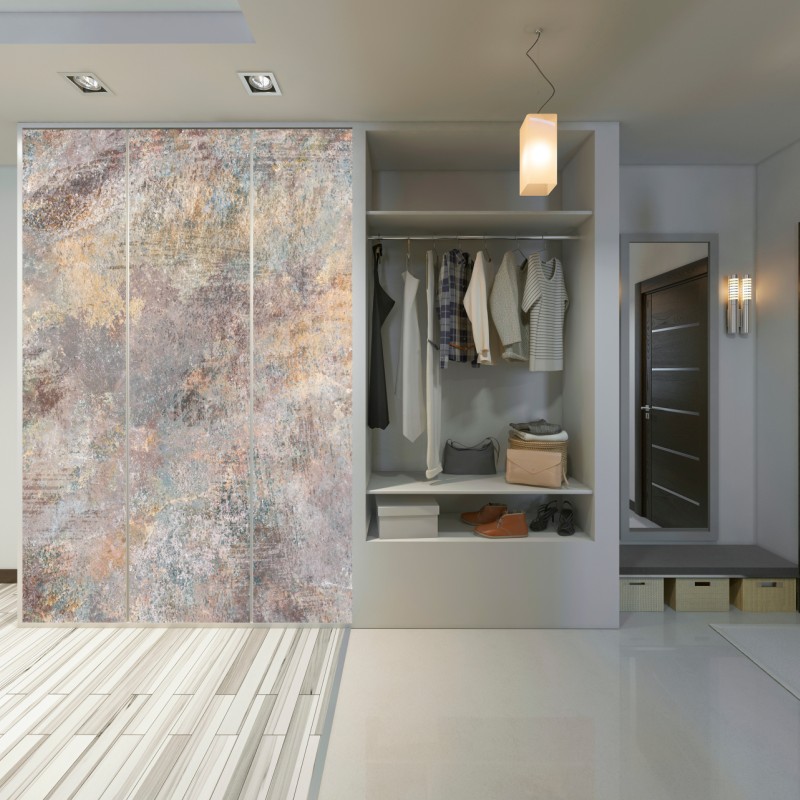 Naklejka na szafę subtelna teksturowana abstrakcja w ciepłych neutralnych tonach – Wallissimo® Naklejka na szafę subtelna teksturowana abstrakcja w ciepłych neutralnych tonach – Wallissimo®