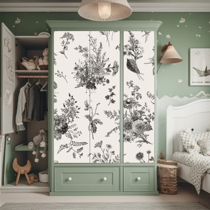 Naklejka na szafę wschód słońca nad Lago di Braies – Wallissimo®