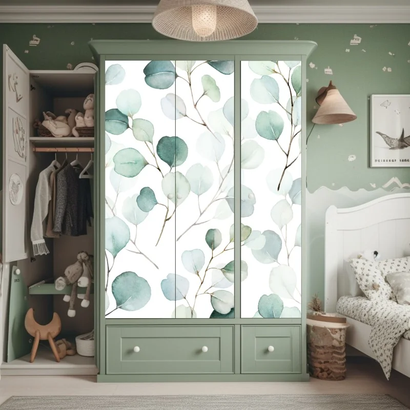 Naklejka na szafę intensywny różowy wzór z peoniami – Wallissimo®