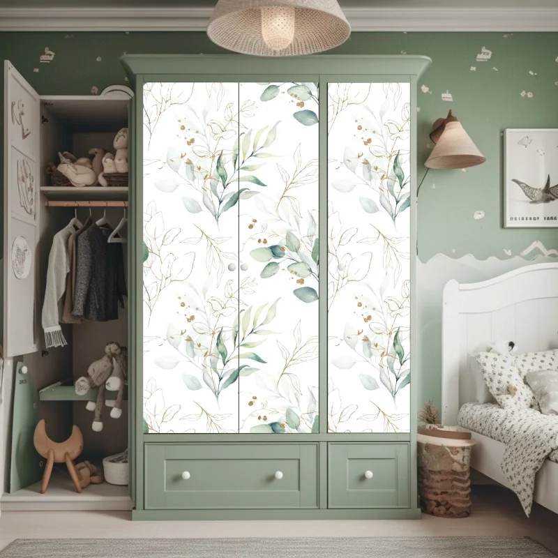 Naklejka na szafę tropikalne palmy kokosowe nad turkusowym morzem – Wallissimo®