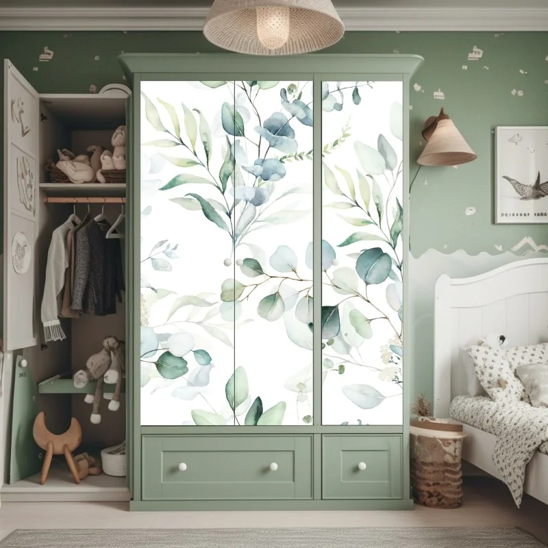 Naklejka na szafę delikatny dmuchawiec na ciemnym tle – Wallissimo®