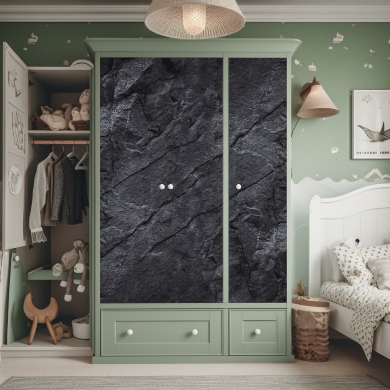 Naklejka na szafę złota jesienna łąka – Wallissimo®