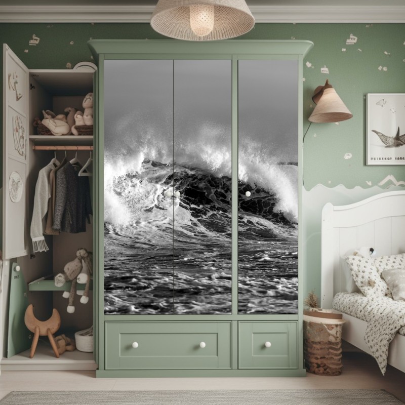 Naklejka na szafę wzór retro padów do gier – Wallissimo®