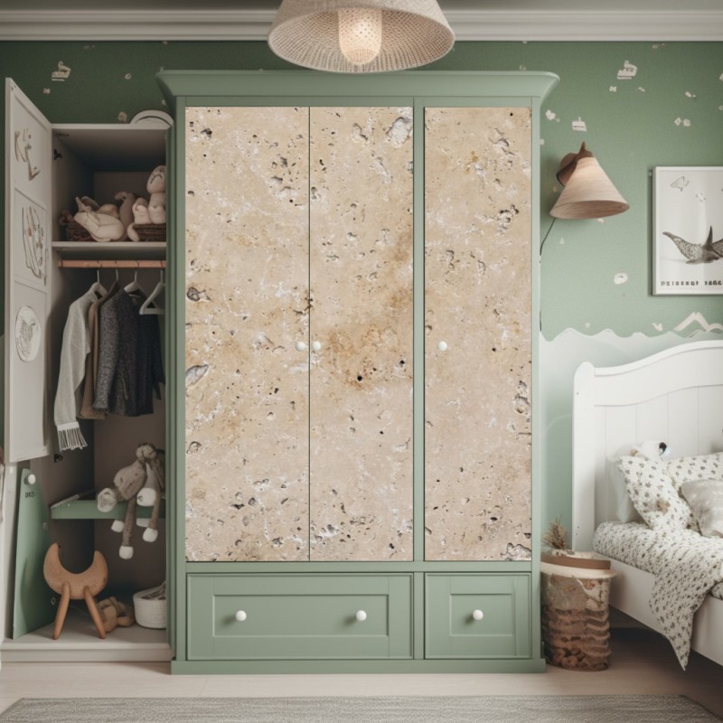 Naklejka na szafę trzy czerwone tulipany na czarnym tle – Wallissimo®